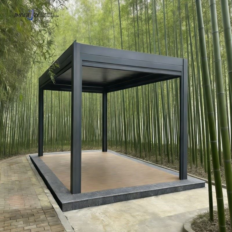 Aluminum Louvered Motorized Pergola factory Aluminum Louvered Motorized Pergola factory